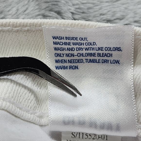 Old Navy Jeans Womens 10 White Rockstar Low Rise Capri Stretch Denim Casual - Picture 6 of 12